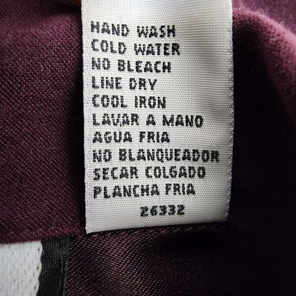 Sag Harbor Bice Shacket Shirt Jacket Sz 10 Faux Suede Collared Button Vtg Eyelet - Picture 11 of 11